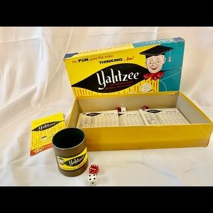 Vintage 1956 Yahtzee game